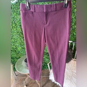 Banana Republic Sloan Fit pants size 2p Eggplant color